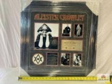 Aleister Crowley Signed Currency Photo Frame