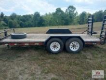 Corn Pro 16' Equipment Trailer With Ramps 8 Lug Axles (No Title)