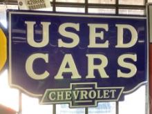 CHEVROLET USED CAR SIGN 23”......X15”......