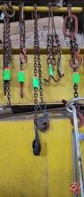 Industrial Rigging Chain W/ (2) Plate Clamps