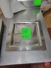 Stainless Steel Platters 14"x14"