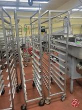 Stainless Steel Meat Tray Racks W/ Casters