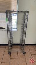 Metro Rack W/ Slotted Sheet Pan Holder & Casters