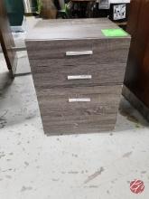 Wood 3-Drawer Storage Cabinet