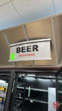 "Beer Enter Here" Sign