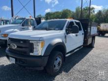 2017 Ford F550 Flat Bed Utlity Truck