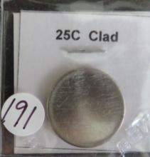 Clad Quarter Planchet