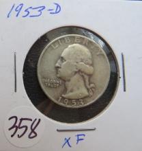 1953-D Washington Quarter