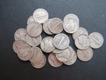 (23) 1930's Mercury Dimes