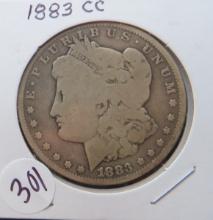 1883- 'CC' Morgan Dollar