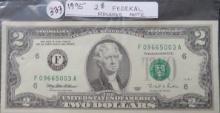 1995-$2 Federal Reserve Note