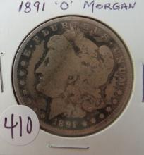 1891- O Morgan Dollar
