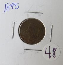 1875- Indian Head Cent