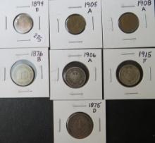 1875-D - 1915-F German Empire Coins