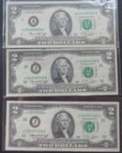1976, 2003- $2 Bill Green Seal Banknote