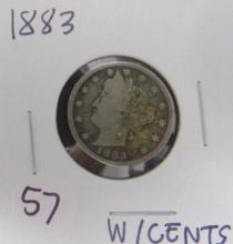 1883- With Cents Liberty Head Nickel
