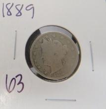 1889- Liberty Head Nickel