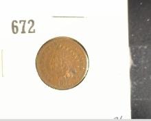 1875 Indian Head Cent, VF.