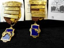 1941 Havana Post Rifle Club Lot of two Handgun Award Medals, scarce!