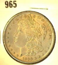 1890 P Silver Morgan Dollar, EF.