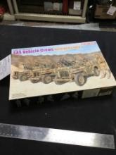 vintage dragon, SAS vehicle crew, North Africa, 1942 model kit and box bags, sealed