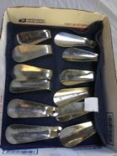 vintage 12 pc. shoehorns from advertisers various stores