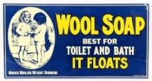 Wool Soap SST Embossed Sign