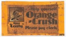 Early Orange-Crush SST Meet Crushy Embossed Sign