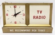 Vintage RCA TV & Radio Tubes Advertising Clock