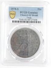 1878-S U.S. Silver Trade Dollar PCGS XF Detail