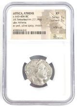 NGC Attica Athens 440-404 BC Ancient Coin XF