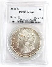 1881-O U.S. Morgan Silver Dollar PCGS MS 63