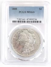 1888 U.S. Morgan Silver Dollar PCGS MS 64+