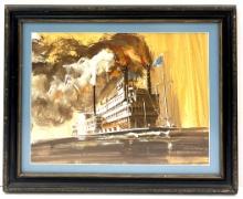 Robert Brubaker Steamship Natchez Painting
