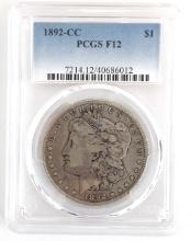 1892-CC U.S. Morgan Silver Dollar PCGS F 12
