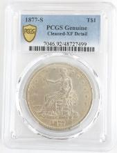 1877-S U.S. Silver Trade Dollar PCGS XF Detail