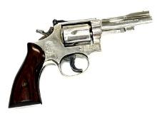 Smith & Wesson Model 15-3 .38 Spl Nickel Revolver