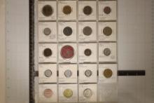 19 FORIEGN "IN-HOUSE TOKENS.  7 MEXICO, 3 URUGUAY