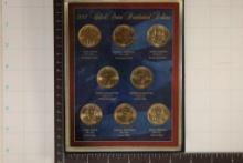 2007 EIGHT COIN P & D PRESIDENTIAL DOLLAR SET IN