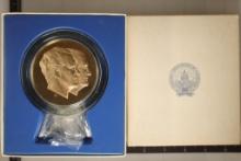 1973 OFFICIAL INAUGURATION PF SOLID BRONZE MEDAL,