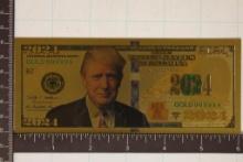 24KT GOLD FOIL WITH 2024 US $100 NOTE FEATURING