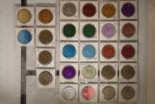 26-SOBRIETY TOKENS: MANY DIFFERENT COLORS AND