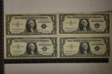 1935-E, 2-1957 & 1957-B US $1 SILVER CERTIFICATES
