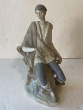 LLADRO FIGURE OF BOY WITH CANE
