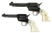 (C) COMMEMORATIVE SET OF COLT NEVADA CENTENNIAL SAA .45 & FRONTIER .22 REVOLVERS