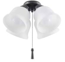 Gazelle 4-Light LED Natural Iron Universal Ceiling Fan Light Kit