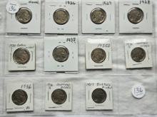 11 - Buffalo Nickels 1926-1937