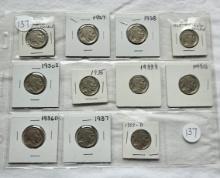 11 - Buffalo Nickels 1926-1937 D