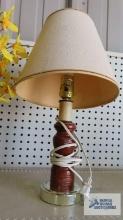 Wooden vanity lamp