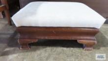 Antique padded footstool